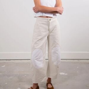 Sønderhaus Daphne Trouser Cream Women's Medium Barrel Balloon Leg